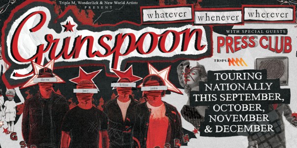 GRINSPOON 'whatever, whenever, wherever' AUSTRALIAN TOUR 2024